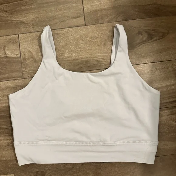 White Cropped Tank Top - Picture 1 of 2